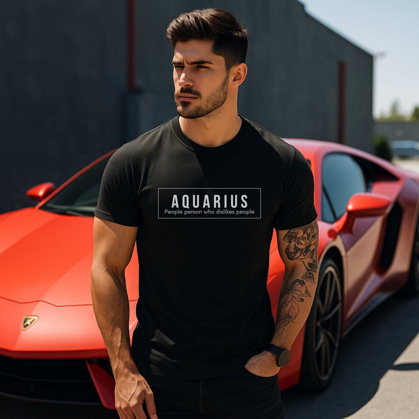 Aquarius “People Person Who Dislikes People” T-Shirt