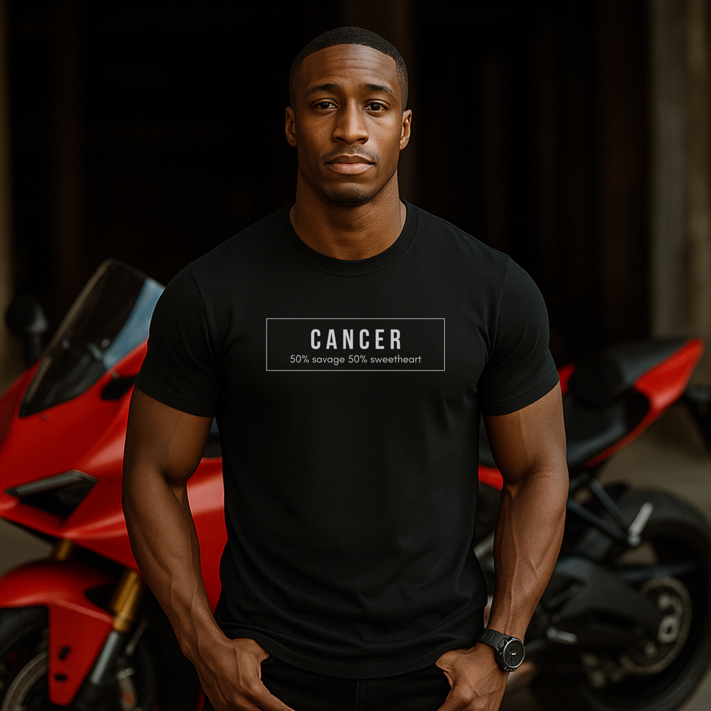 Cancer “50% Savage, 50% Sweetheart” T-Shirt