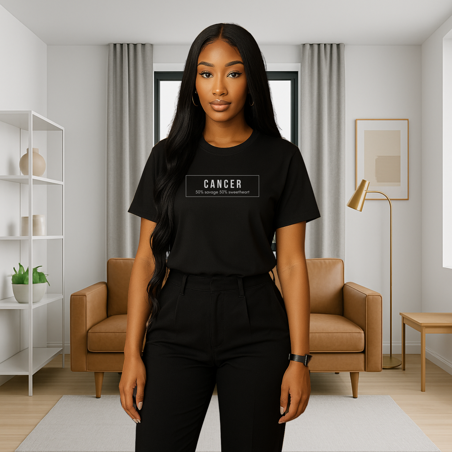 Cancer “50% Savage, 50% Sweetheart” T-Shirt
